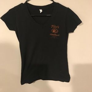 Tito’s Vodka graphic v neck baby tee